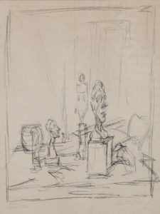 Dessin Atelier d'Alberto Giacometti