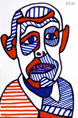 Autoportrait de Jean Dubuffet