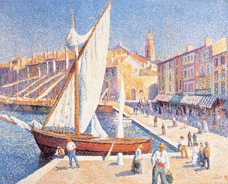 Port de Saint-Trpoez de Maximilien Luce