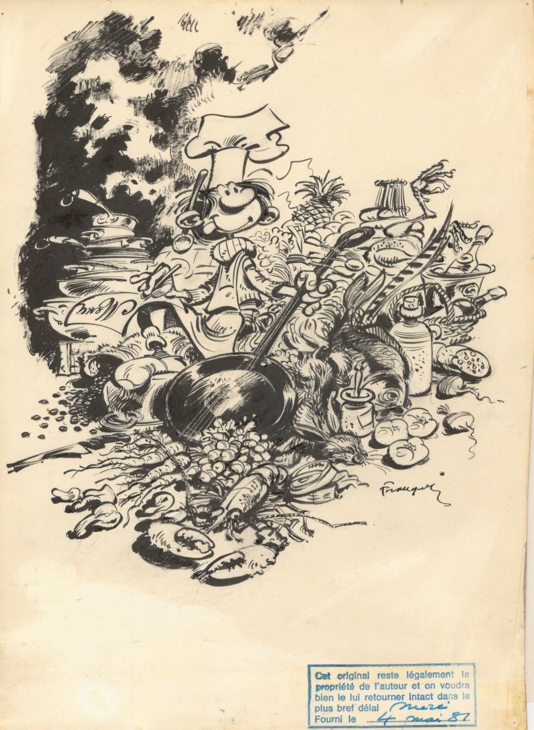 Dessin d'André Franquin