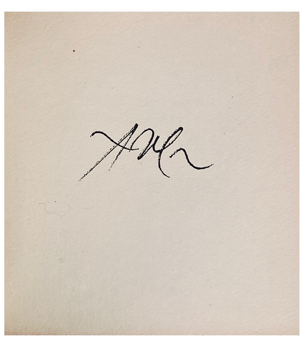 Signature de Jean Arp