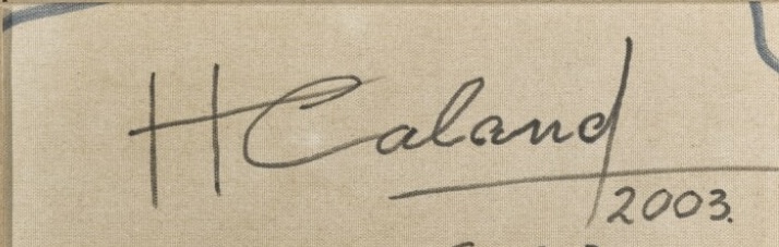 Signature d'Huguette Caland