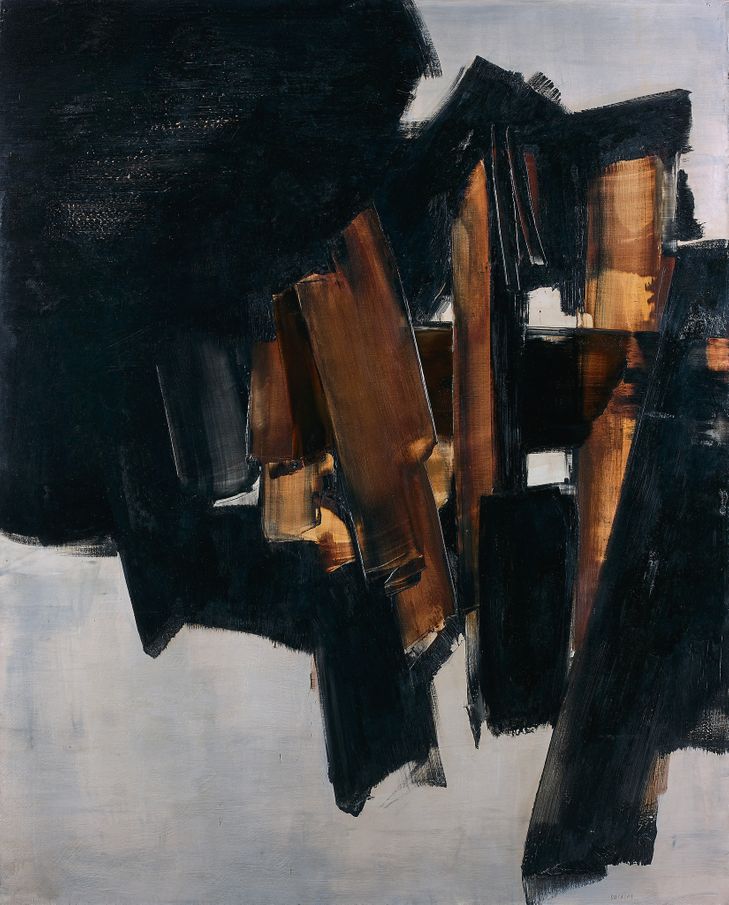 Peinture à l'huile de Pierre Soulages