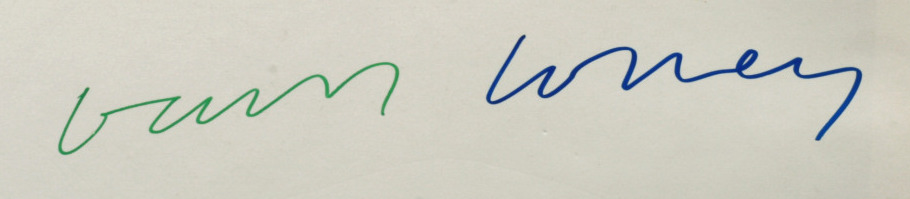 Signature de David Hockney