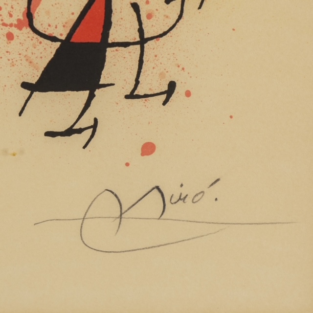 Signature de Joan Miró