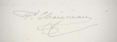 Signature de Ferdinand Chaigneau